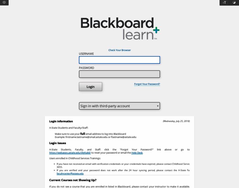Bblearn.astate.edu thumbnail