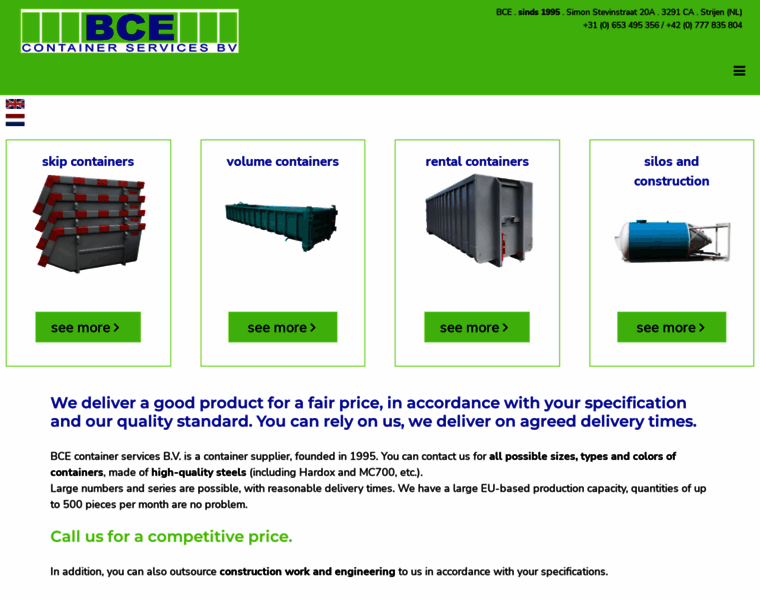 Bce-containers.nl thumbnail