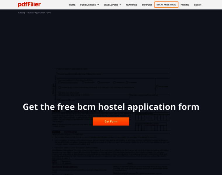 Bcm-hostel-full-form.pdffiller.com thumbnail