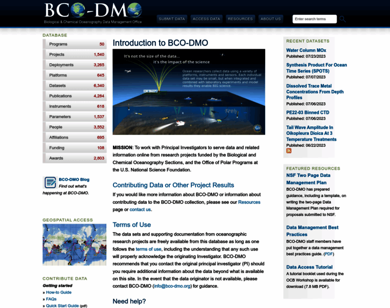 Bco-dmo.org thumbnail