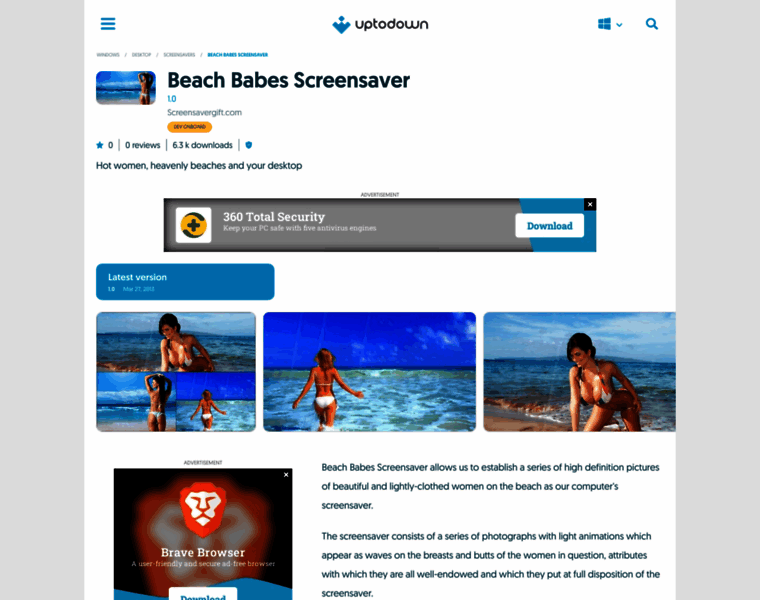 Beach-babes-screensaver.en.uptodown.com thumbnail