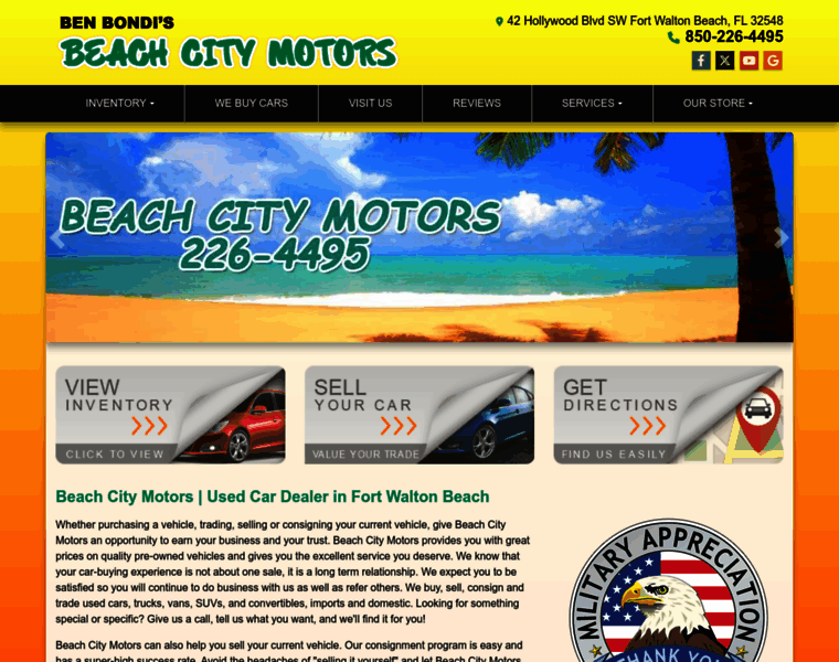 Beachcitymotors.com thumbnail
