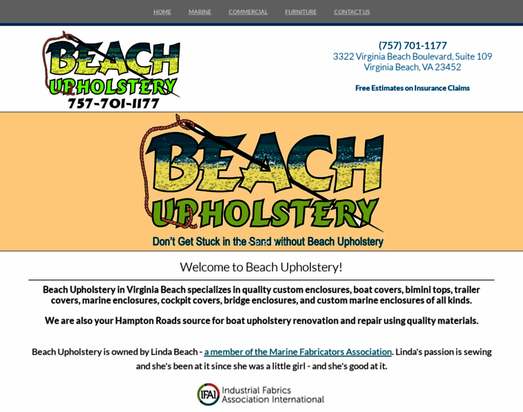 Beachupholstery.com thumbnail
