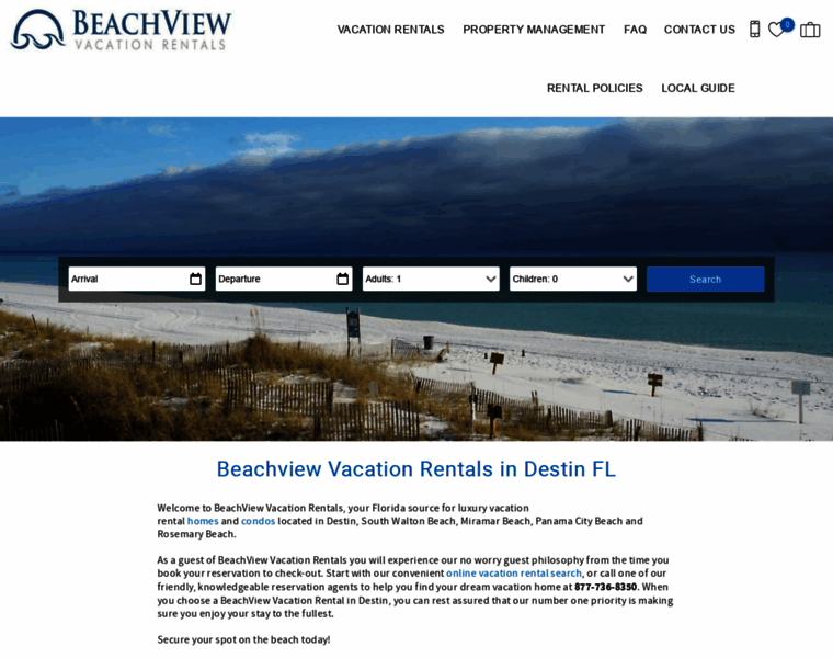 Beachviewvacationrentals.com thumbnail