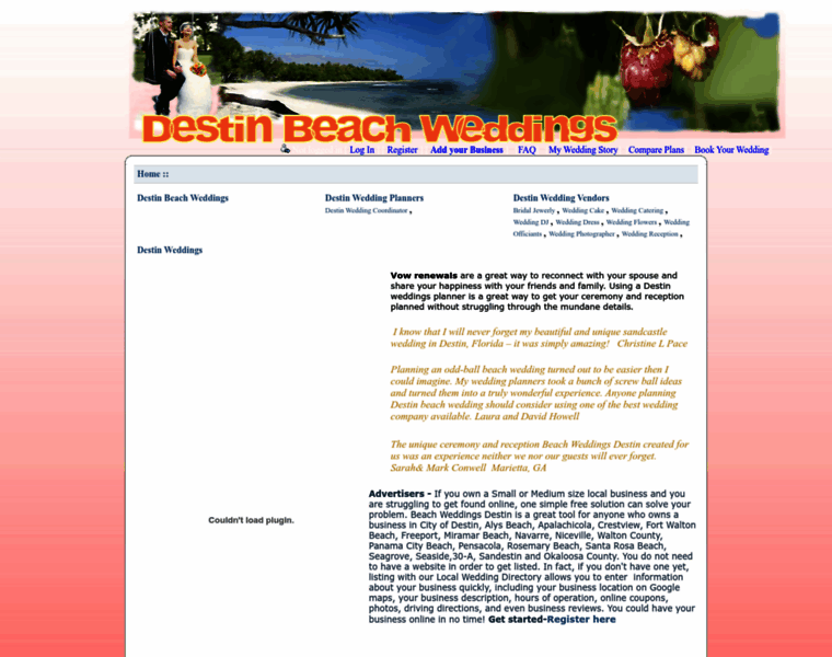 Beachweddingsdestin.org thumbnail