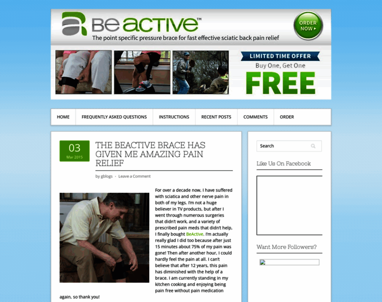 Beactivecomfortbrace.com thumbnail