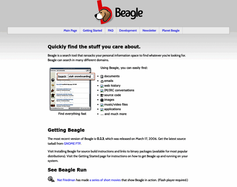 Beagle-project.org thumbnail