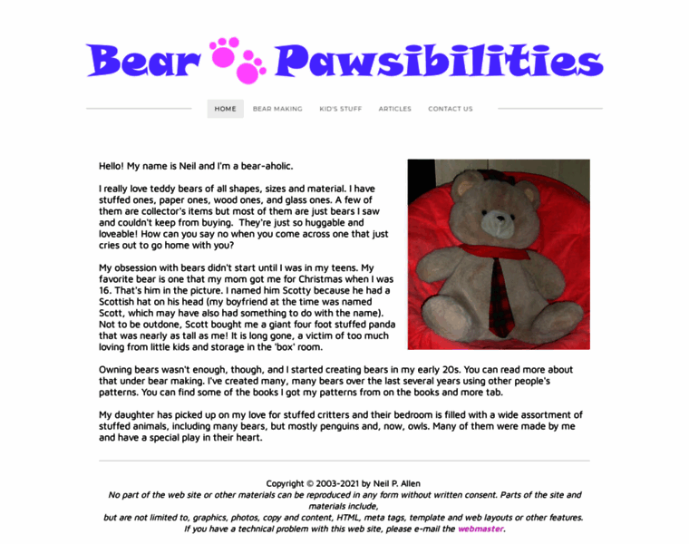 Bearpawsibilities.com thumbnail