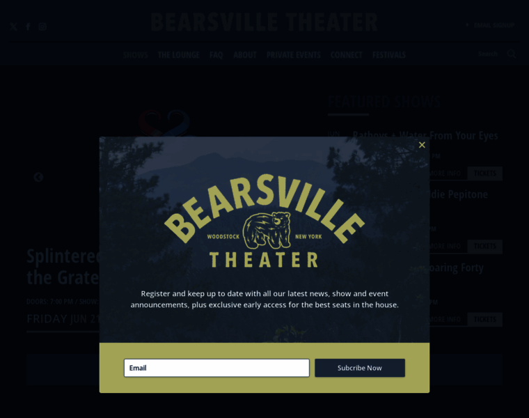 Bearsvilletheater.com thumbnail