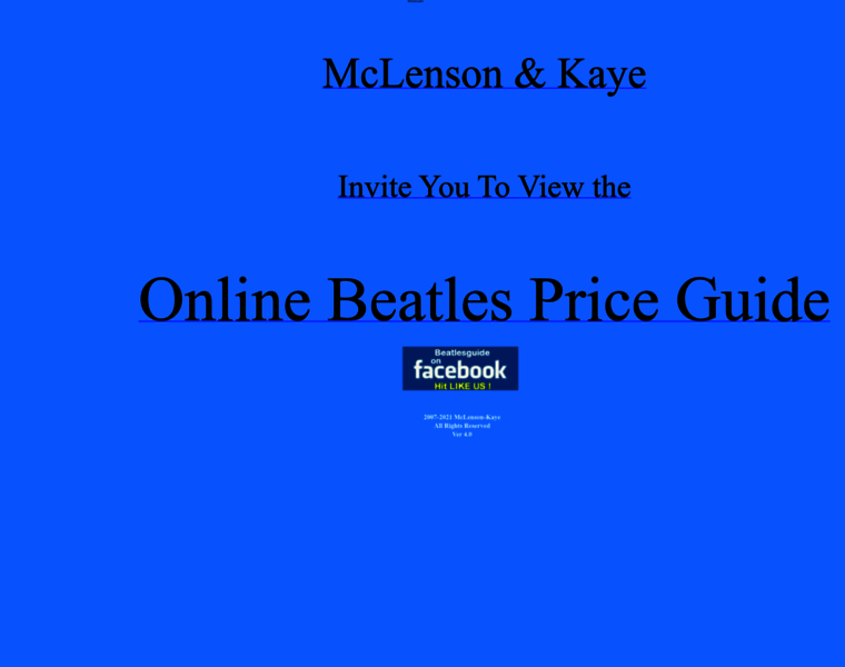 Beatlesguide.org thumbnail