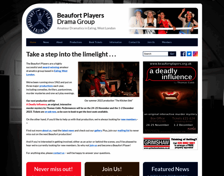 Beaufortplayers.org.uk thumbnail