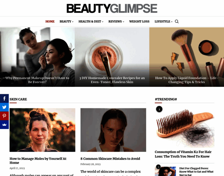Beautyglimpse.com thumbnail