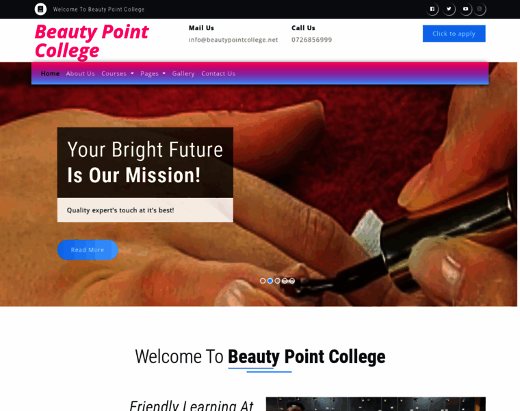 Beautypointcollege.net thumbnail