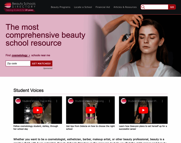 Beautyschoolsdirectory.com thumbnail