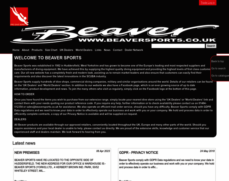 Beaversports.co.uk thumbnail