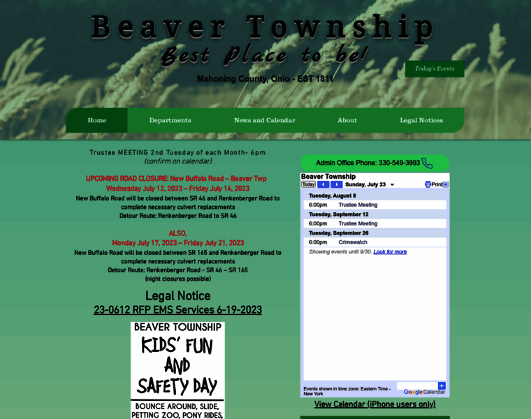 Beavertwp-oh.gov thumbnail