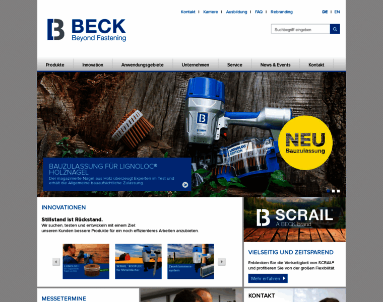 Beck-fastener.com thumbnail