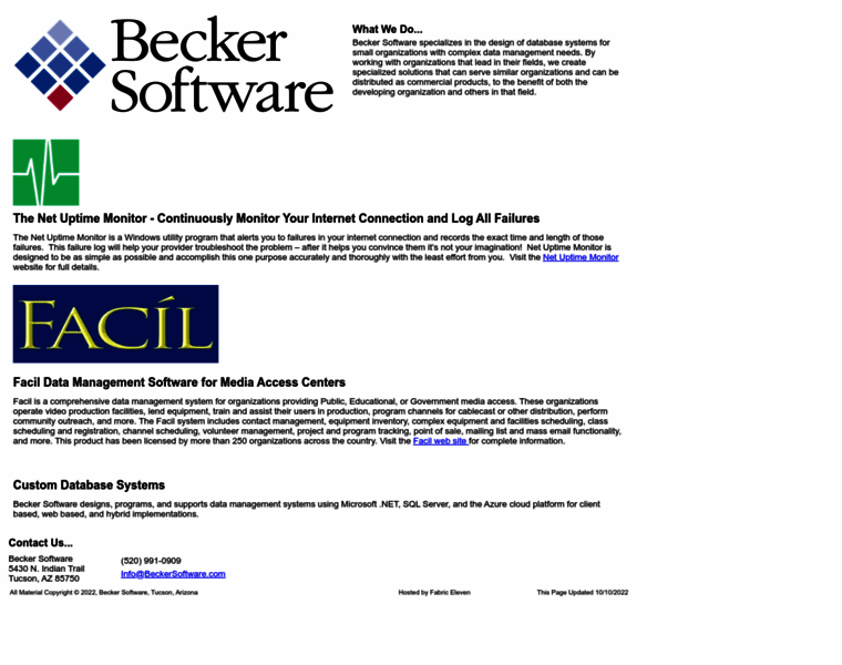 Beckersoftware.com thumbnail