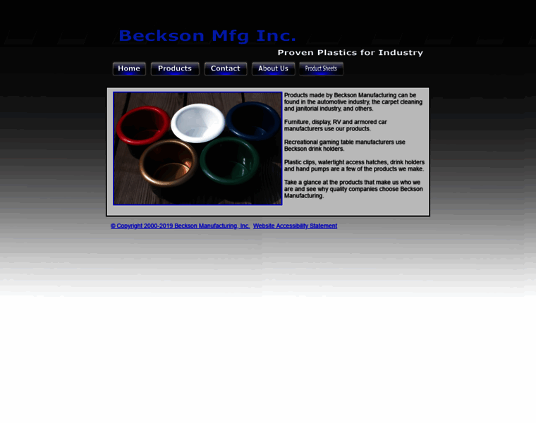 Becksonmfg.com thumbnail