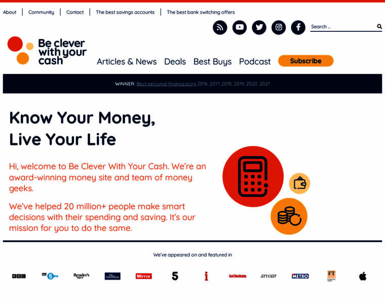 Becleverwithyourcash.com thumbnail