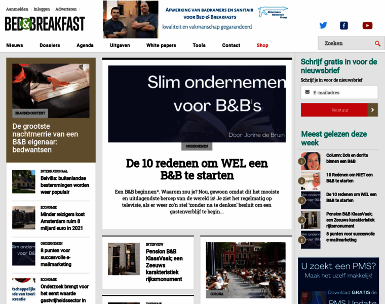 Bedandbreakfastnieuws.nl thumbnail