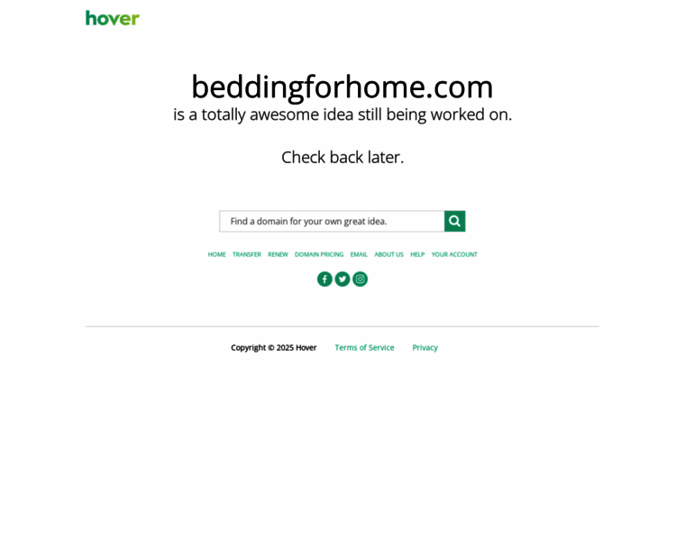 Beddingforhome.com thumbnail