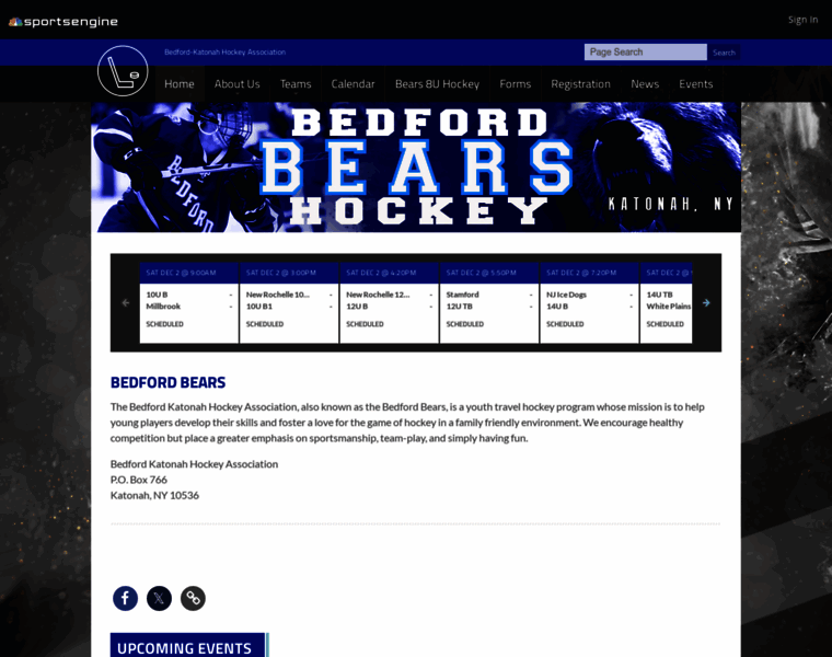Bedfordbearshockey.com thumbnail