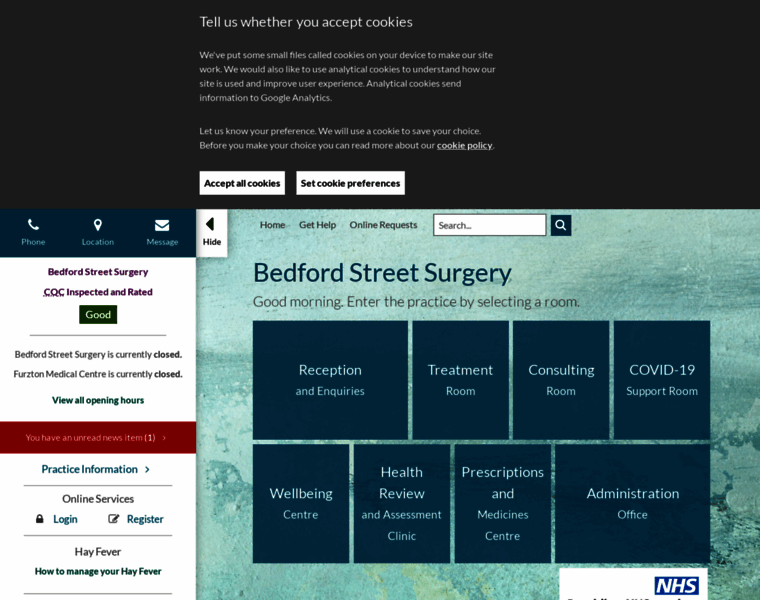 Bedfordstreetsurgery.co.uk thumbnail