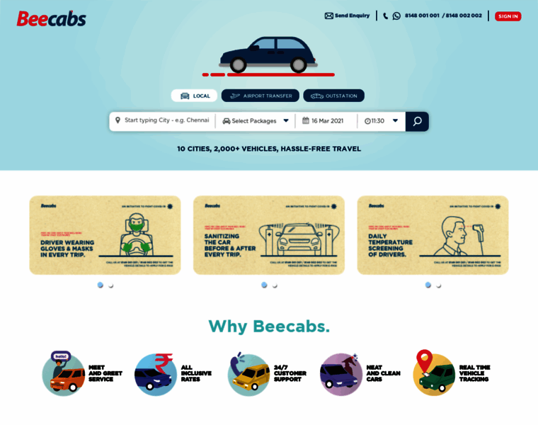 Beecabs.in thumbnail