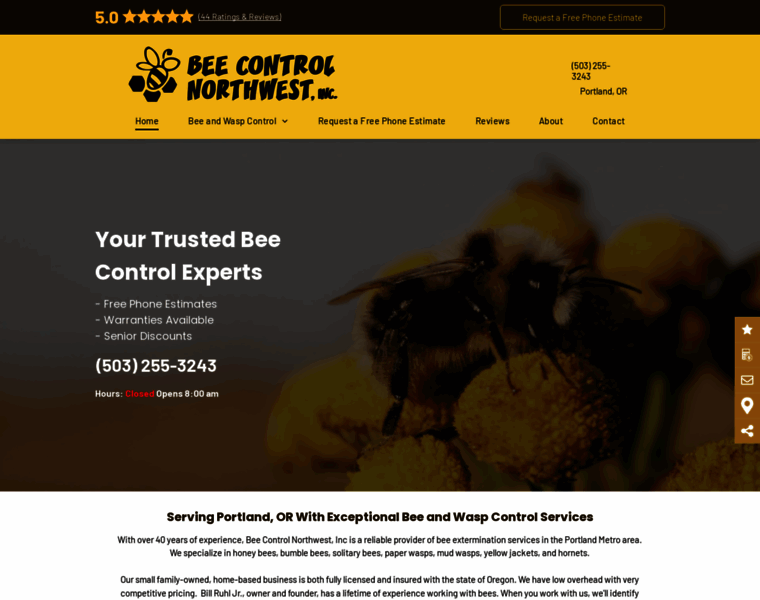 Beecontrolnw.com thumbnail