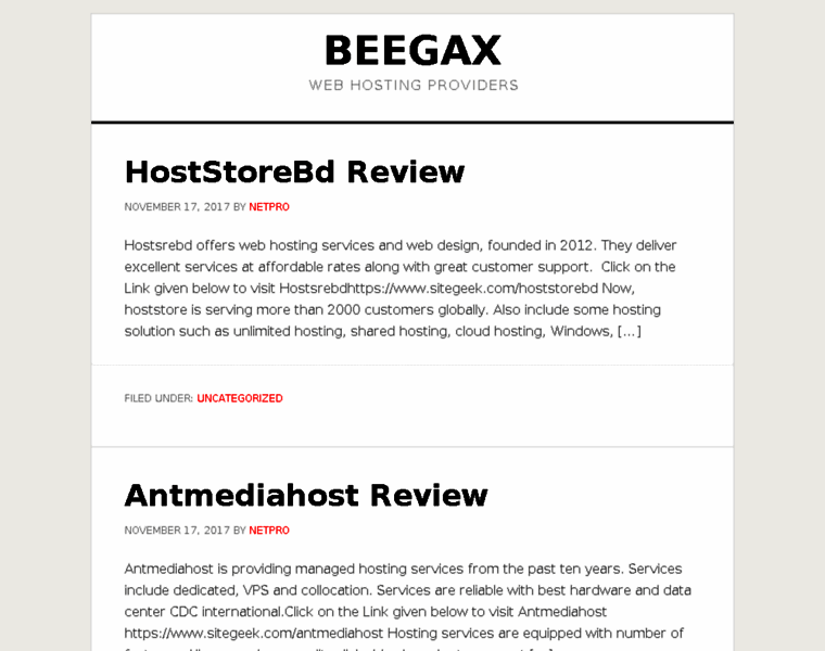 Beegamax.com thumbnail