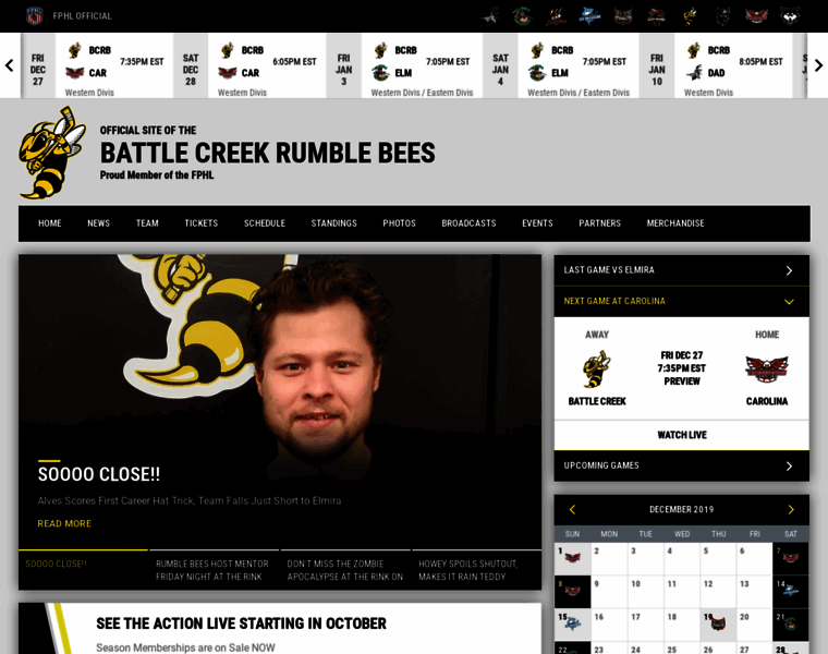 Beehockey.com thumbnail