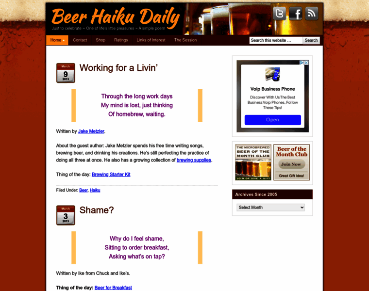 Beerhaikudaily.com thumbnail