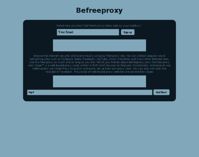 Befreeproxy.com thumbnail