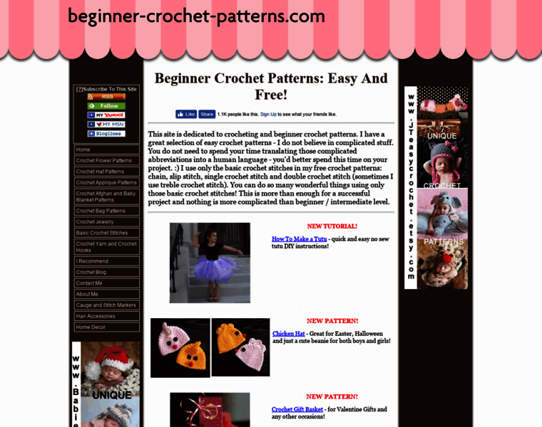 Beginner-crochet-patterns.com thumbnail
