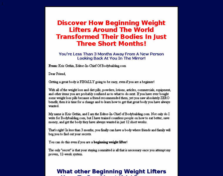 Beginnersweightliftingprogram.com thumbnail