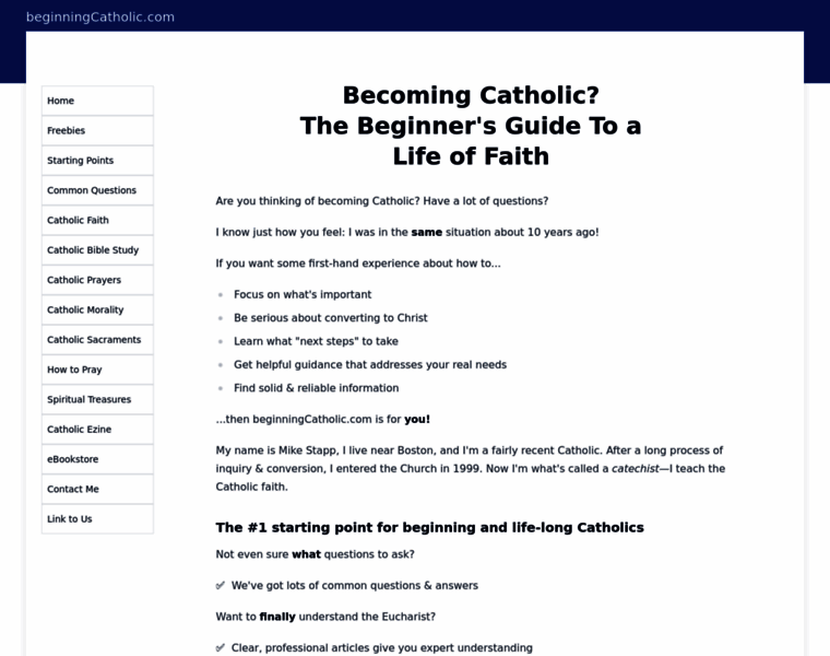 Beginningcatholic.com thumbnail Beginningcatholic.com thumbnail