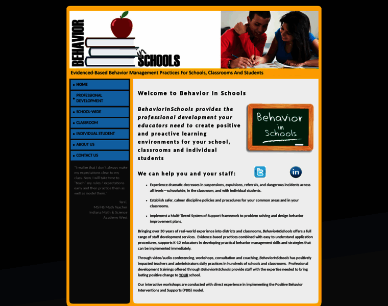 Behaviorinschools.com thumbnail