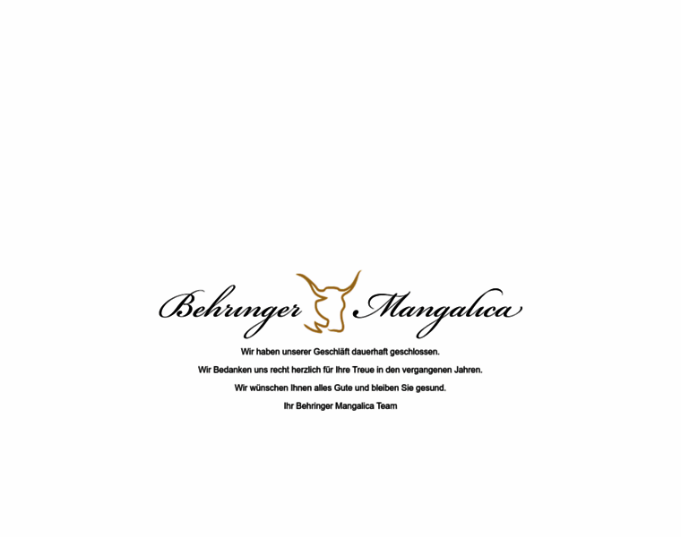Behringer-mangalica.de thumbnail