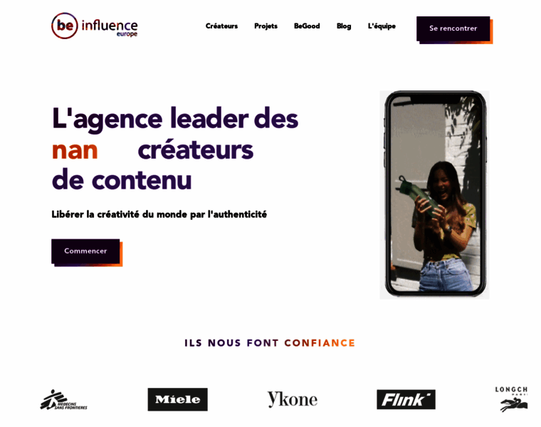 Beinfluence.fr thumbnail