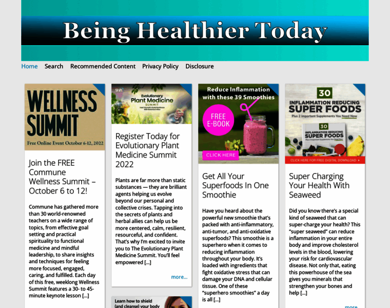 Beinghealthiertoday.com thumbnail