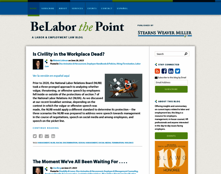 Belaborthepoint.com thumbnail