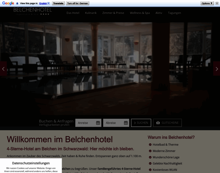 Belchenhotel.de thumbnail