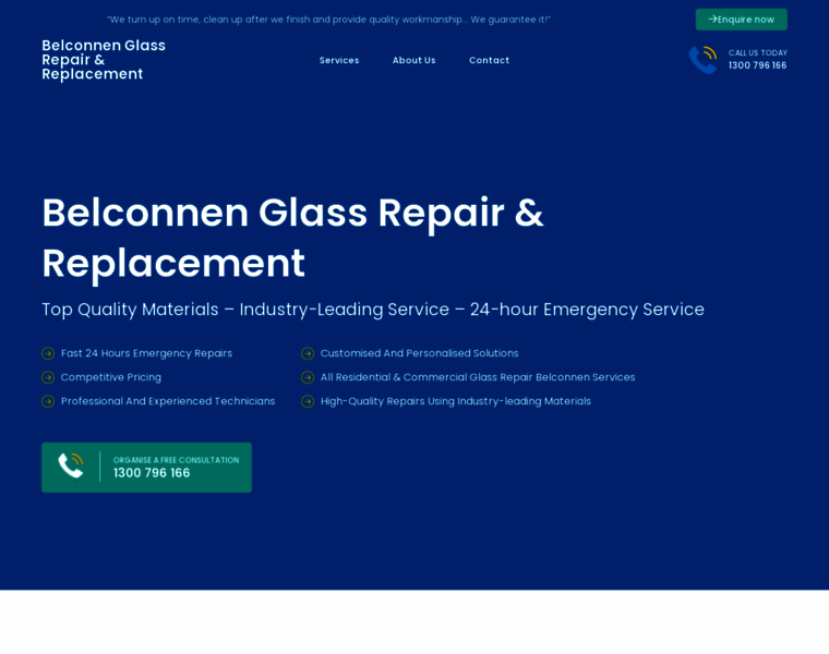 Belconnenglassrepair.com.au thumbnail