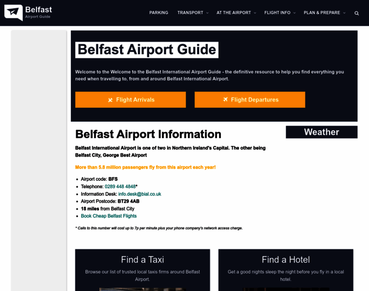 Belfast-airport-guide.co.uk thumbnail