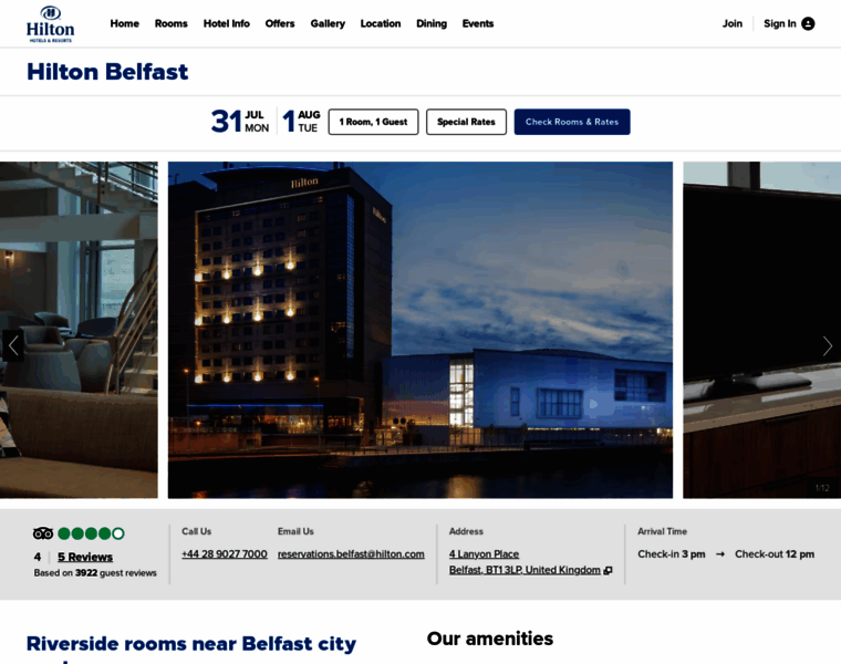 Belfast.hilton.com thumbnail