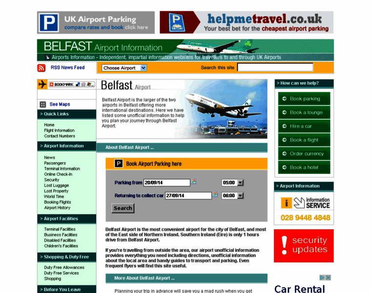 Belfastairportinformation.co.uk thumbnail
