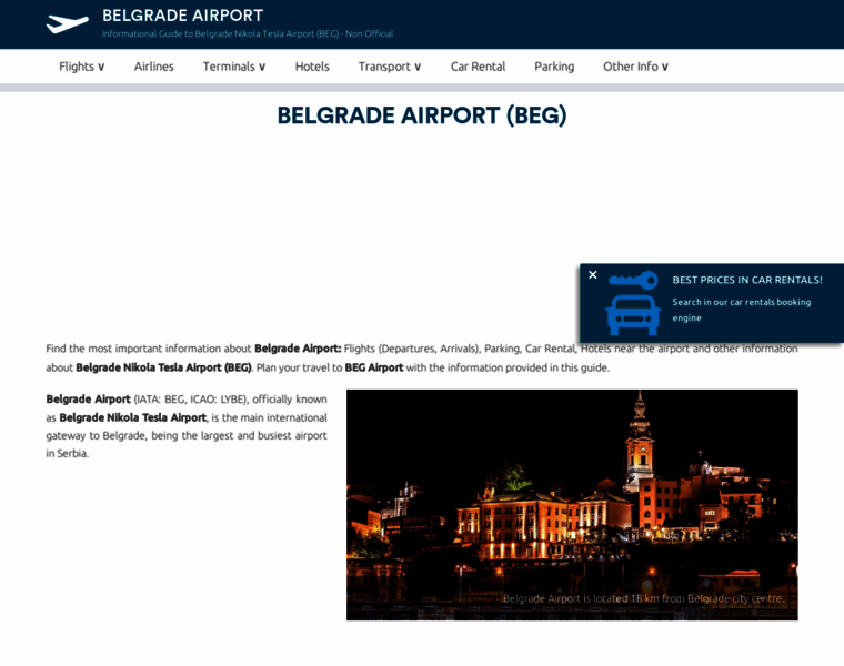 Belgrade-airport.com thumbnail