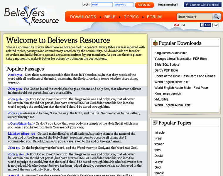 Believersresource.com thumbnail