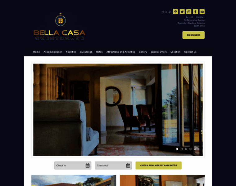 Bellacasaguesthouse.co.za thumbnail
